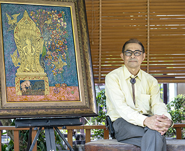 The Artist of Thai Lacquer Painting  ศิลปะกํามะลอที่รักจริง  อาจารย์ สนั่น รัตนะ